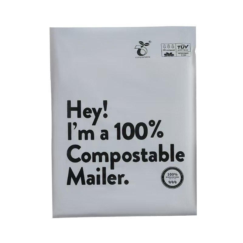 Compostable mailer for sustainable e-commerce packaging